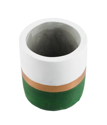 Home Variedades  Vaso Cimento Base Verde   2