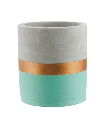Home Variedades Vaso Cimento Base Turquesa 1 Home Variedades Vaso Cimento Base Turquesa 1