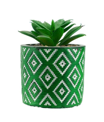 Home Variedades Vaso Verde Cimento Planta Artificial 1 Home Variedades Vaso Verde Cimento Planta Artificial 1
