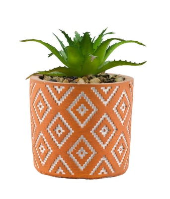 Home Variedades Vaso Barro Cimento Planta Artificial 1 Home Variedades Vaso Barro Cimento Planta Artificial 1