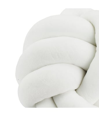 Home Variedades Almofada Cordões Amarrados Branco 23x23cm 2 Home Variedades Almofada Cordões Amarrados Branco 23x23cm 2