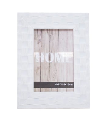 Home Variedades  Porta Retrato Plastico Branco 1 Foto 10x15cm  1
