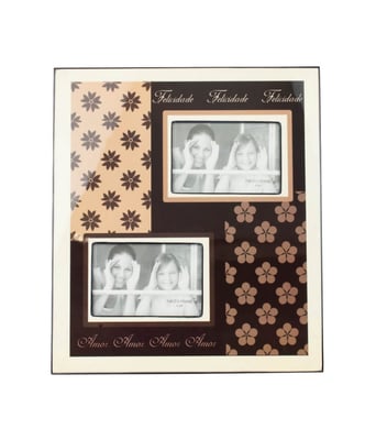 Home Variedades  Porta Retrato Madeira 2 Fotos 15x10cm  1