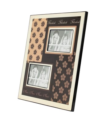 Home Variedades  Porta Retrato Madeira 2 Fotos 15x10cm  2