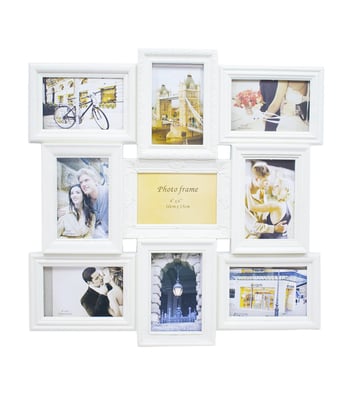 Home Variedades Multi Porta Retrato Branco 9 Fotos 10X15cm 1 Home Variedades Multi Porta Retrato Branco 9 Fotos 10X15cm 1