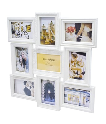 Home Variedades Multi Porta Retrato Branco 9 Fotos 10X15cm 2 Home Variedades Multi Porta Retrato Branco 9 Fotos 10X15cm 2