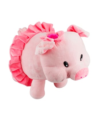 Home Variedades  Porco Saia Rosa 37cm - Pelúcia  2