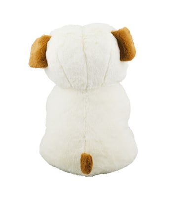 Home Variedades  Cachorro Branco Sentado 34cm - Pelúcia  4