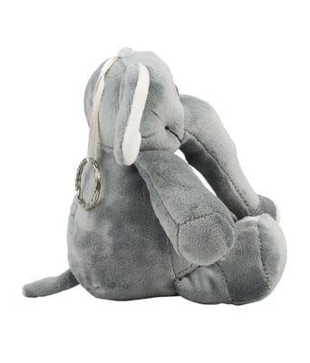 Home Variedades  Chaveiro Elefante Cinza 15cm - Pelúcia  2