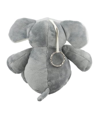Home Variedades Chaveiro Elefante Cinza 15cm - Pelúcia 3 Home Variedades Chaveiro Elefante Cinza 15cm - Pelúcia 3