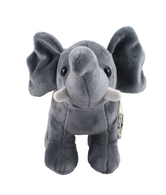 Home Variedades Chaveiro Elefante Cinza 24cm - Pelúcia 4 Home Variedades Chaveiro Elefante Cinza 24cm - Pelúcia 4