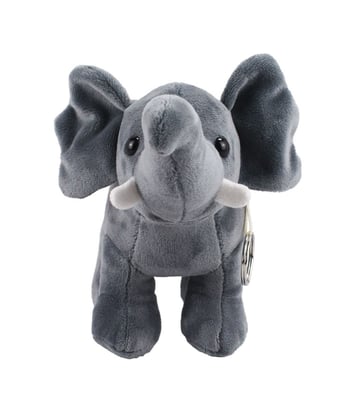 Home Variedades  Chaveiro Elefante Cinza 24cm - Pelúcia  4