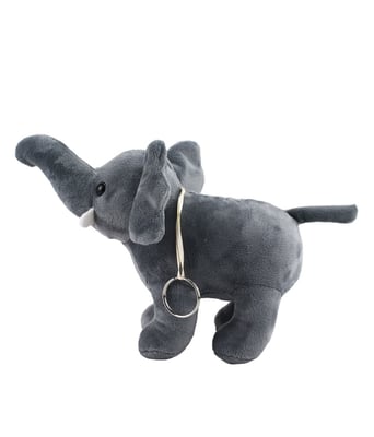 Home Variedades Chaveiro Elefante Cinza 24cm - Pelúcia 2 Home Variedades Chaveiro Elefante Cinza 24cm - Pelúcia 2