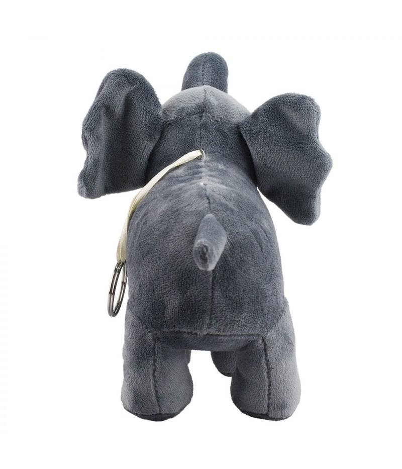 Chaveiro Elefante Cinza 24cm - Pelúcia