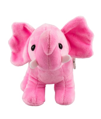 Home Variedades Chaveiro Elefante Rosa 24cm - Pelúcia 3 Home Variedades Chaveiro Elefante Rosa 24cm - Pelúcia 3