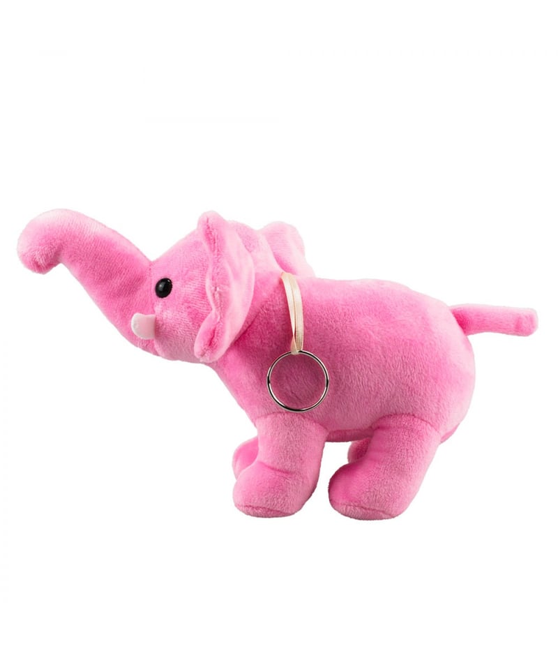 Chaveiro Elefante Rosa 24cm - Pelúcia
