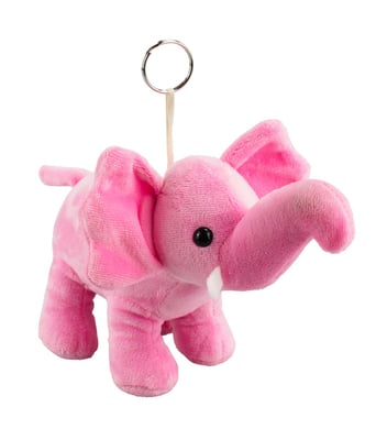 Home Variedades  Chaveiro Elefante Rosa 24cm - Pelúcia  1