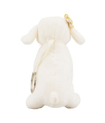 Home Variedades Chaveiro Cachorro Branco Com Laço-Pelúcia 3 Home Variedades Chaveiro Cachorro Branco Com Laço-Pelúcia 3