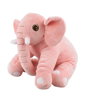 Home Variedades Elefante Rosa Sentado 27cm - Pelúcia 4 Home Variedades Elefante Rosa Sentado 27cm - Pelúcia 4