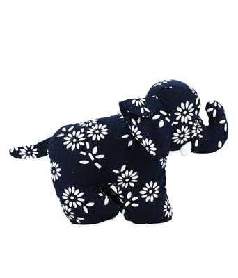 Home Variedades  Elefante Pano Flores 17cm - Pelúcia  2