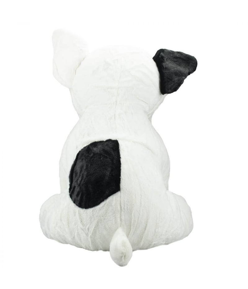 Cachorro Branco Sentado 30cm - Pelúcia