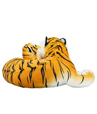 Home Variedades  Tigre Mãe Filhote Realista 47cm - Pelúcia  4