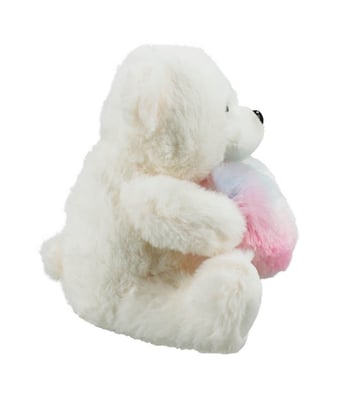 Home Variedades Urso Branco Coração 19cm - Pelúcia 2 Home Variedades Urso Branco Coração 19cm - Pelúcia 2