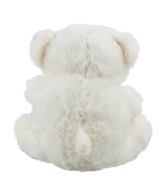 Home Variedades  Urso Branco Coração 19cm - Pelúcia  3