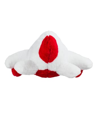 Home Variedades  Avião Branco Vermelho 46cm - Pelúcia  3