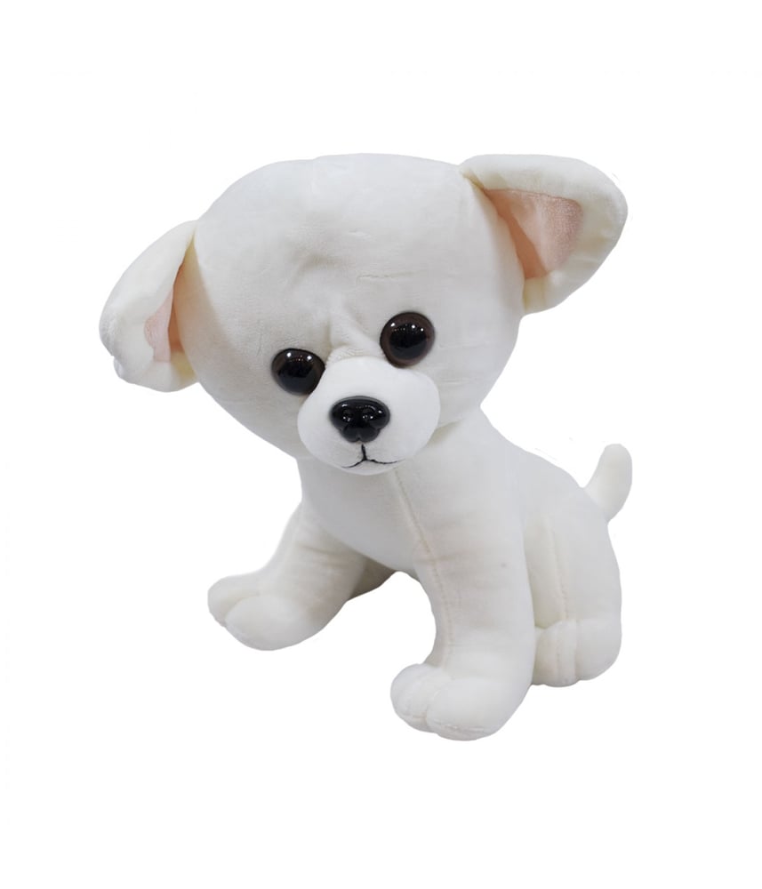 Cachorro Chihuahua Branco 22cm - Pelúcia