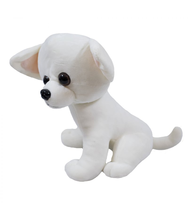 Cachorro Chihuahua Branco 22cm - Pelúcia