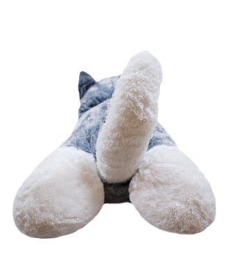 Home Variedades  Cachorro Husky Deitado 58cm - Pelúcia  4