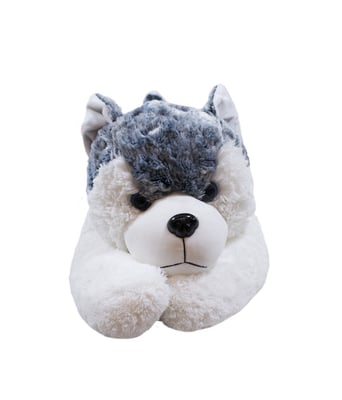 Home Variedades  Cachorro Husky Deitado 58cm - Pelúcia  3