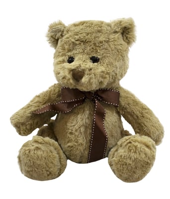 Home Variedades  Urso Marrom Laço 25cm - Pelúcia  1