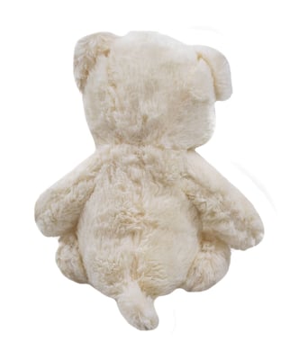 Home Variedades  Urso Branco Laço 25cm - Pelúcia  4