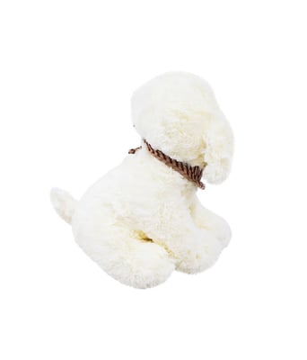 Home Variedades  Cachorro Branco 34cm - Pelúcia  3