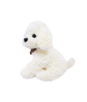 Home Variedades  Cachorro Branco 34cm - Pelúcia  2