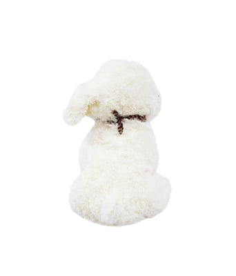 Home Variedades  Cachorro Branco 34cm - Pelúcia  4