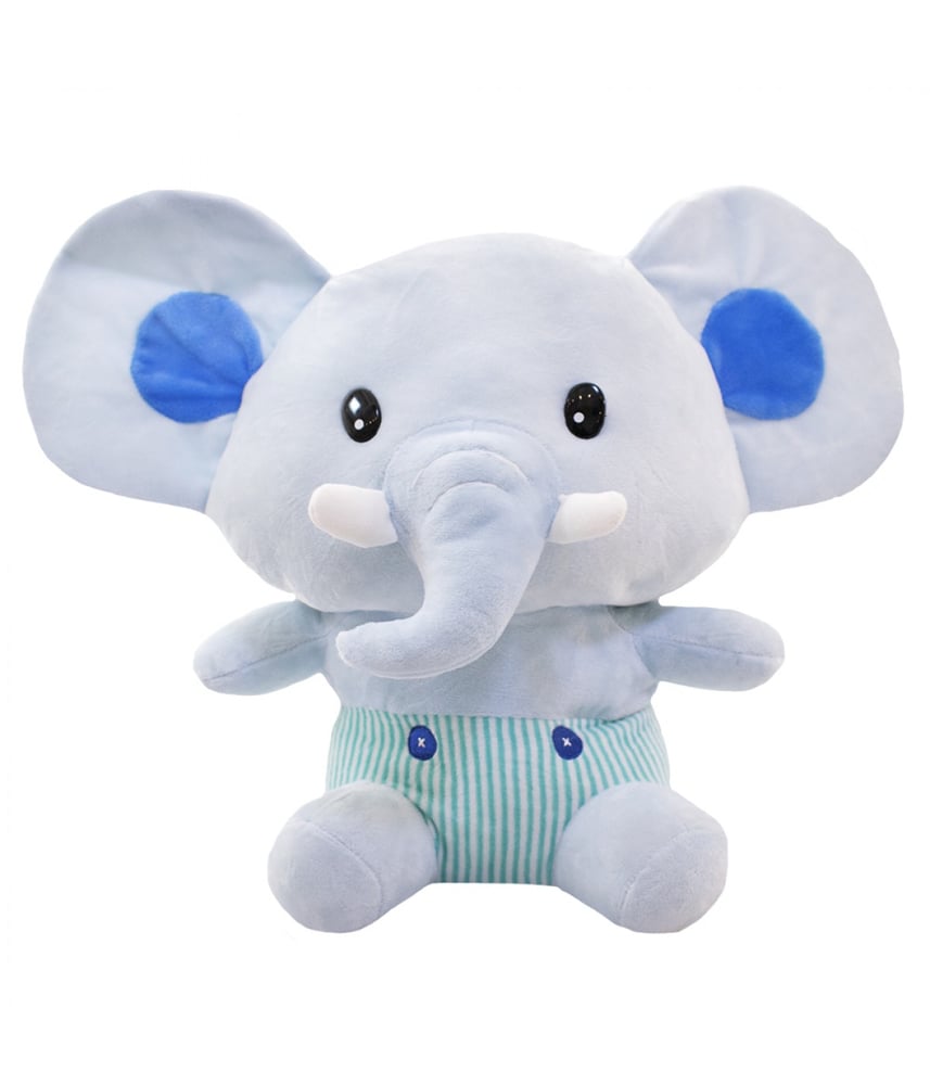 Elefante Bebê Azul 30cm - Pelúcia