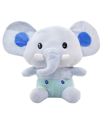 Home Variedades  Elefante Bebê Azul 30cm - Pelúcia  1
