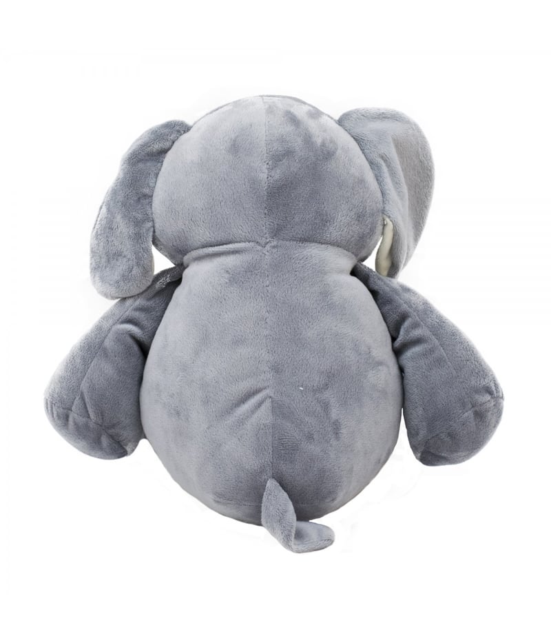 Elefante Cinza Sentado 30cm - Pelúcia