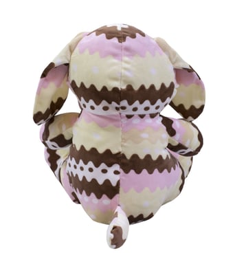 Home Variedades Cachorro Listrado Rosa 28cm - Pelúcia 2 Home Variedades Cachorro Listrado Rosa 28cm - Pelúcia 2