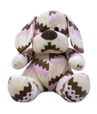 Home Variedades Cachorro Listrado Rosa 28cm - Pelúcia 1 Home Variedades Cachorro Listrado Rosa 28cm - Pelúcia 1