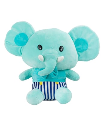 Home Variedades Elefante Verde Orelhudo Sentado 34cm-Pelúcia 1 Home Variedades Elefante Verde Orelhudo Sentado 34cm-Pelúcia 1