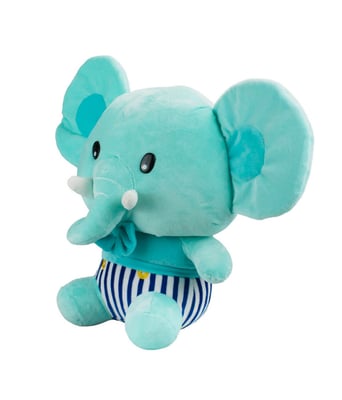 Home Variedades  Elefante Verde Orelhudo Sentado 34cm-Pelúcia  4