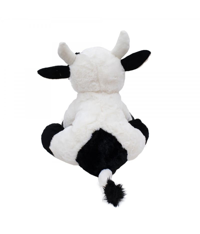 Vaca Branca Manchas Pretas 44cm - Pelúcia
