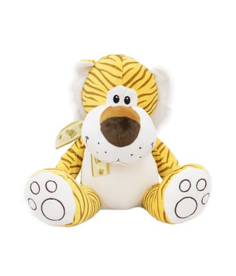 Home Variedades Tigre Com Laço 33cm - Pelúcia 1 Home Variedades Tigre Com Laço 33cm - Pelúcia 1
