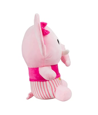 Home Variedades  Elefante Rosa Orelhudo Sentado 34cm - Pelúcia  2