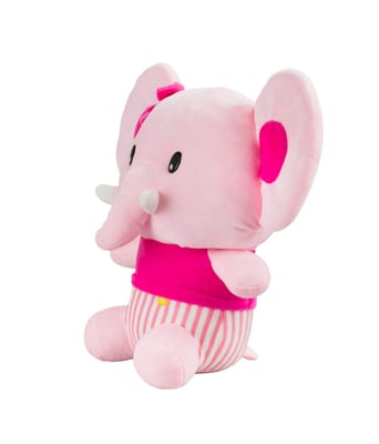 Home Variedades  Elefante Rosa Orelhudo Sentado 34cm - Pelúcia  4