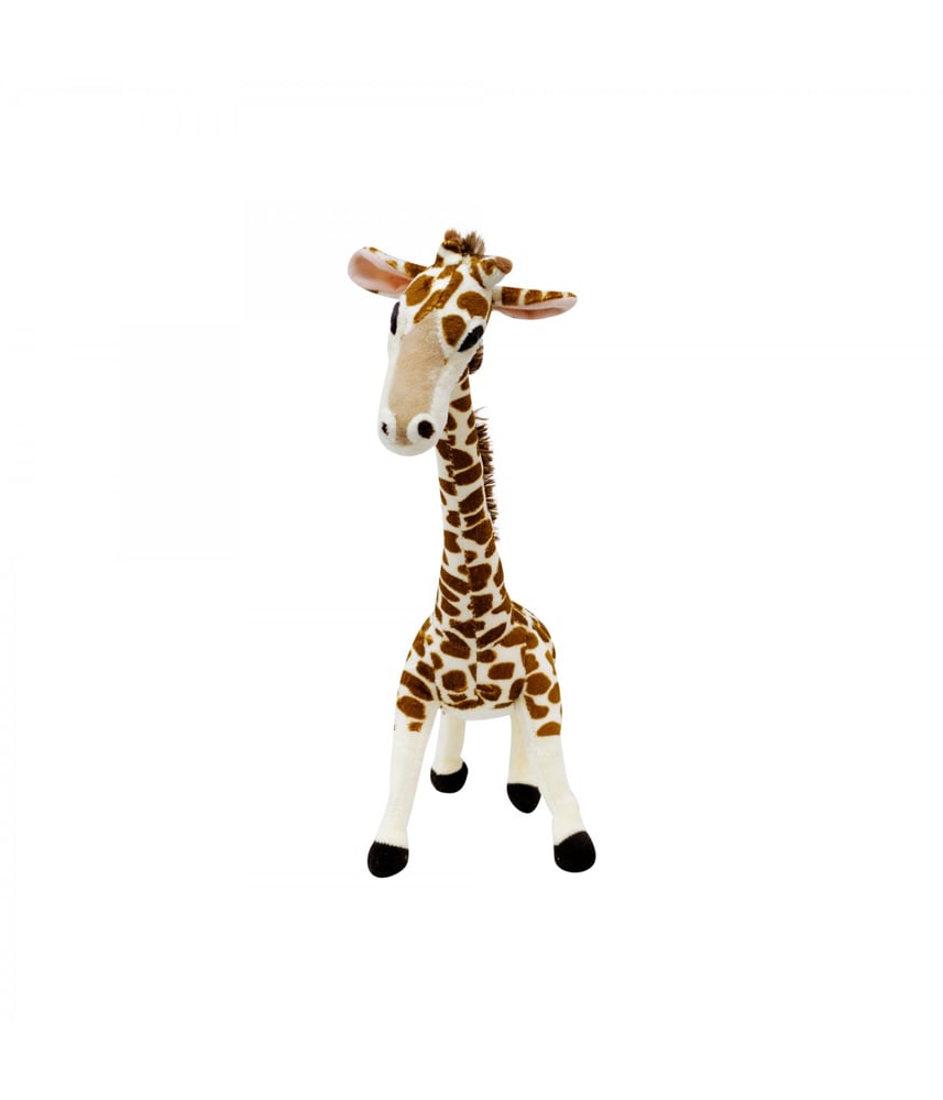 Girafa De Pé Com Pescoço Dobrável 43cm - Pelúcia